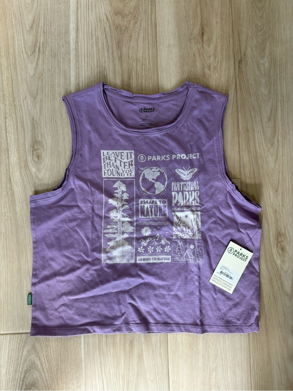 Parks Project Lavender Graphic Crop Tank